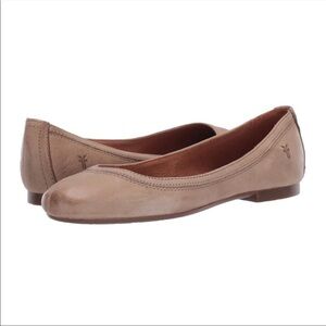 Frye Carrie Ballet Genuine Leather Flats Ash Size 6